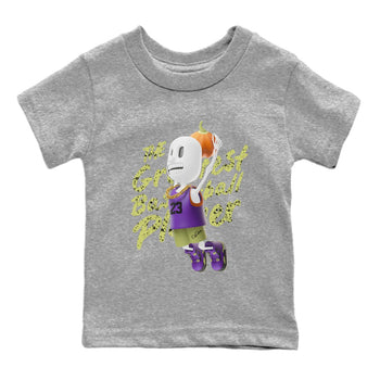 Air Jordan 4 Canyon Purple shirt to match jordans Dunkshot Boy sneaker tees AJ4 Canyon Purple SNRT Sneaker Release Tees Baby Toddler Heather Grey 2 T-Shirt, Halloween tshirt