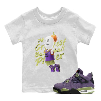 Air Jordan 4 Canyon Purple shirt to match jordans Dunkshot Boy sneaker tees AJ4 Canyon Purple SNRT Sneaker Release Tees Baby Toddler White 1 T-Shirt, Halloween tshirt
