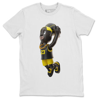 Air Jordan 4 Thunder Sneaker Match Tees Dunkshot Boy Sneaker Tees AJ4 Thunder Jumpman Sneaker Release Tees Unisex Shirts White 2