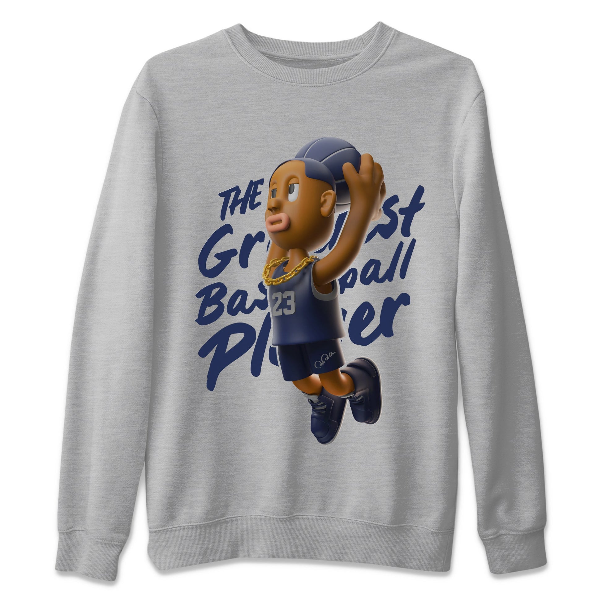 Air Jordan 5 Georgetown Sneaker Match Tees Dunkshot Boy Sneaker Tees AJ5 Georgetown Sneaker Release Tees Unisex Shirts Heather Grey 2