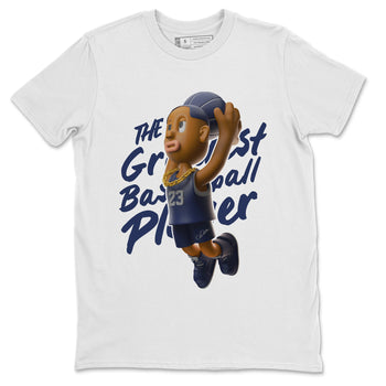 Air Jordan 5 Georgetown Sneaker Match Tees Dunkshot Boy Sneaker Tees AJ5 Georgetown Sneaker Release Tees Unisex Shirts White 2