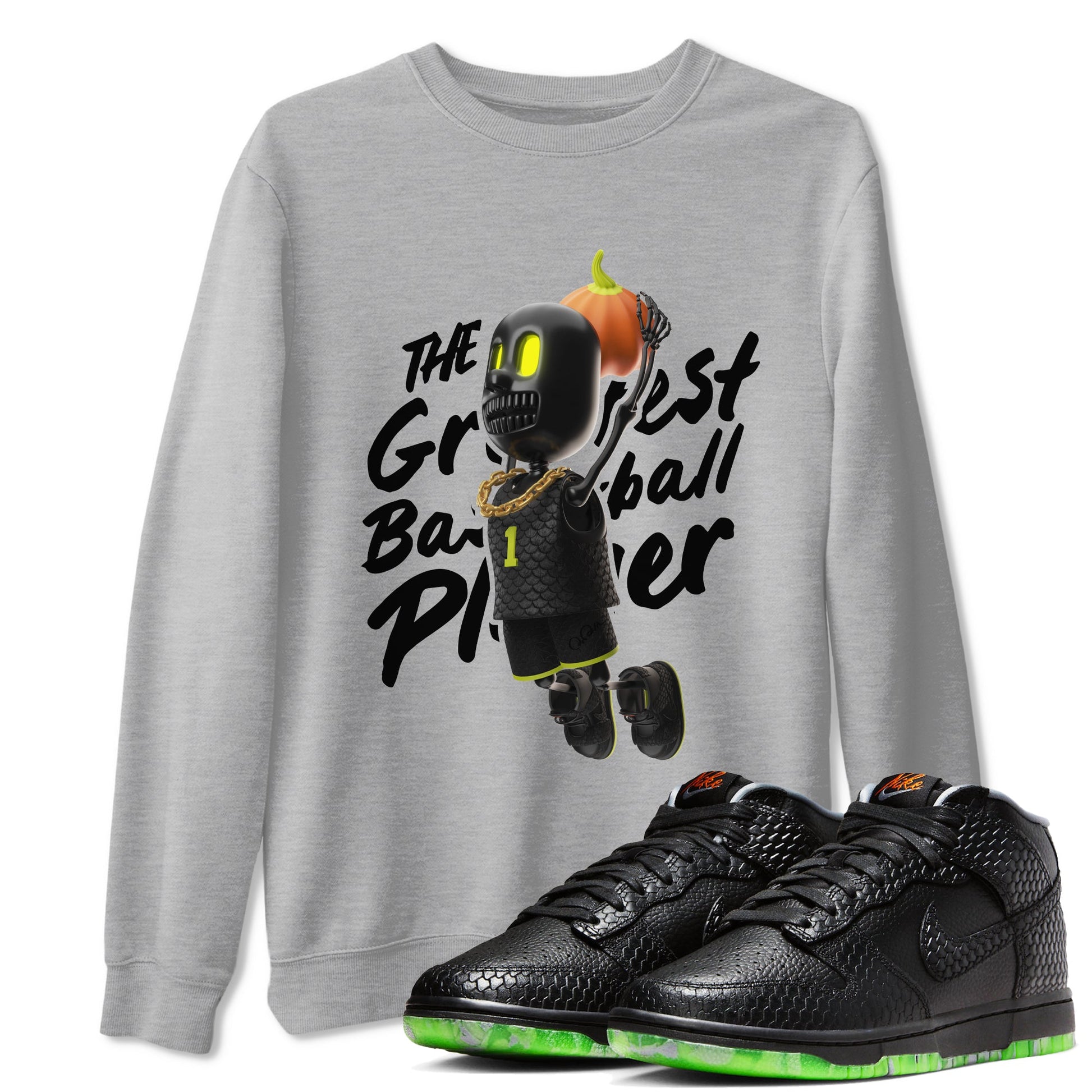 Dunk Mid Premium shirt to match jordans Dunkshot Boy sneaker tees Halloween Night NikeDunk Halloween SNRT Sneaker Release Tees Unisex Heather Grey 1 T-Shirt