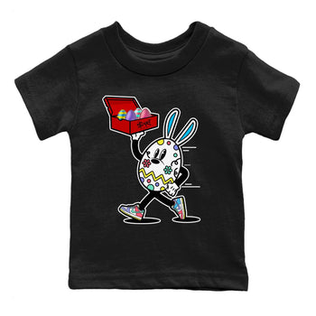 Dunk Easter Candy Easter Egg Hunter Baby and Kids Sneaker Tees Holiday Easter T-Shirt Kids Sneaker Tees Washing and Care Tip