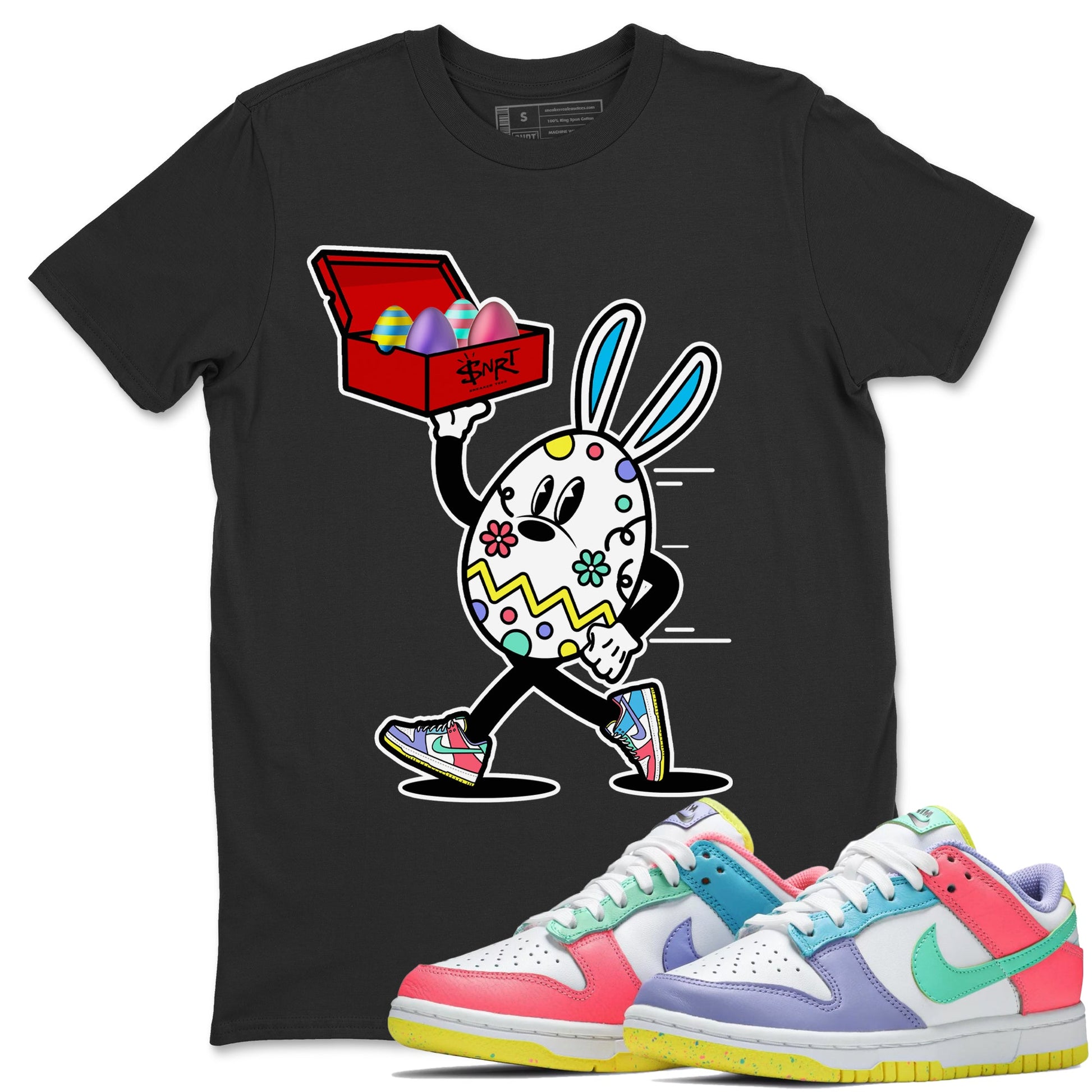 Dunk Easter Candy Sneaker Match Tees Easter Egg Hunter Sneaker Tees Holiday Easter T-Shirt Sneaker Release Tees Unisex Shirts Black 1