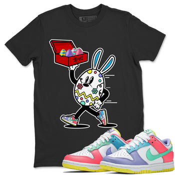 Dunk Easter Candy Sneaker Match Tees Easter Egg Hunter Sneaker Tees Holiday Easter T-Shirt Sneaker Release Tees Unisex Shirts Black 1