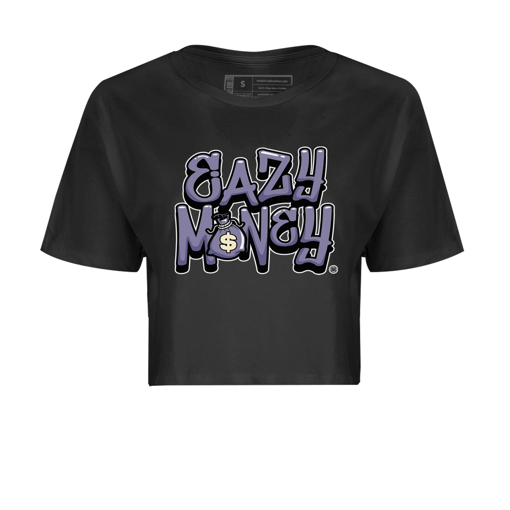 Air Jordan 5 Indigo Haze Sneaker Match Tees Easy Money 5s Indigo Haze Tee Sneaker Release Tees Women's Shirts Black 2