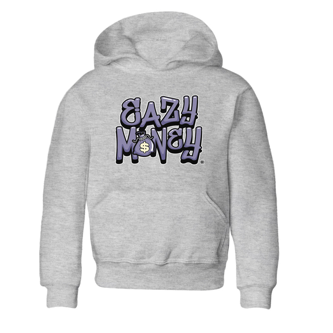 Air Jordan 5 Indigo Haze Sneaker Match Tees Easy Money 5s Indigo Haze Tee Sneaker Release Tees Kids Shirts Heather Grey 2