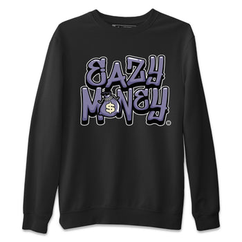 Air Jordan 5 Indigo Haze Sneaker Match Tees Easy Money 5s Indigo Haze Tee Sneaker Release Tees Unisex Shirts Black 2