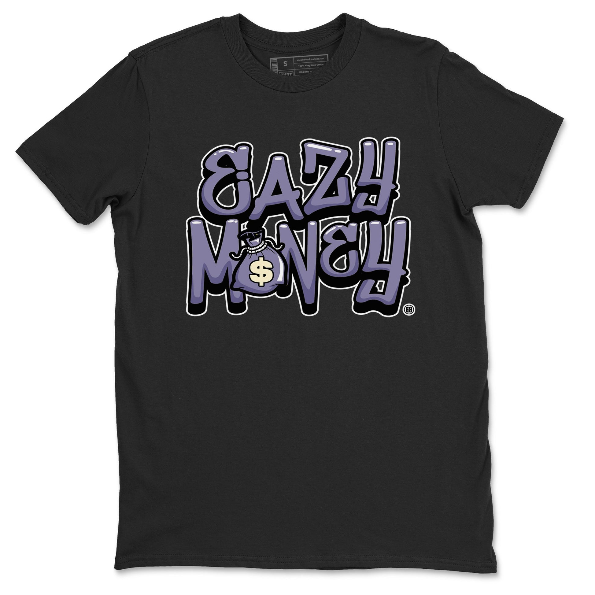 Air Jordan 5 Indigo Haze Sneaker Match Tees Easy Money 5s Indigo Haze Tee Sneaker Release Tees Unisex Shirts Black 2