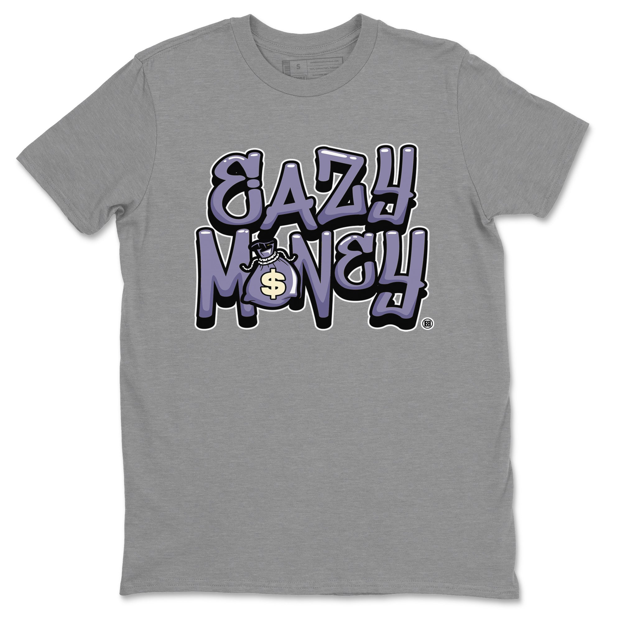Air Jordan 5 Indigo Haze Sneaker Match Tees Easy Money 5s Indigo Haze Tee Sneaker Release Tees Unisex Shirts Heather Grey 2