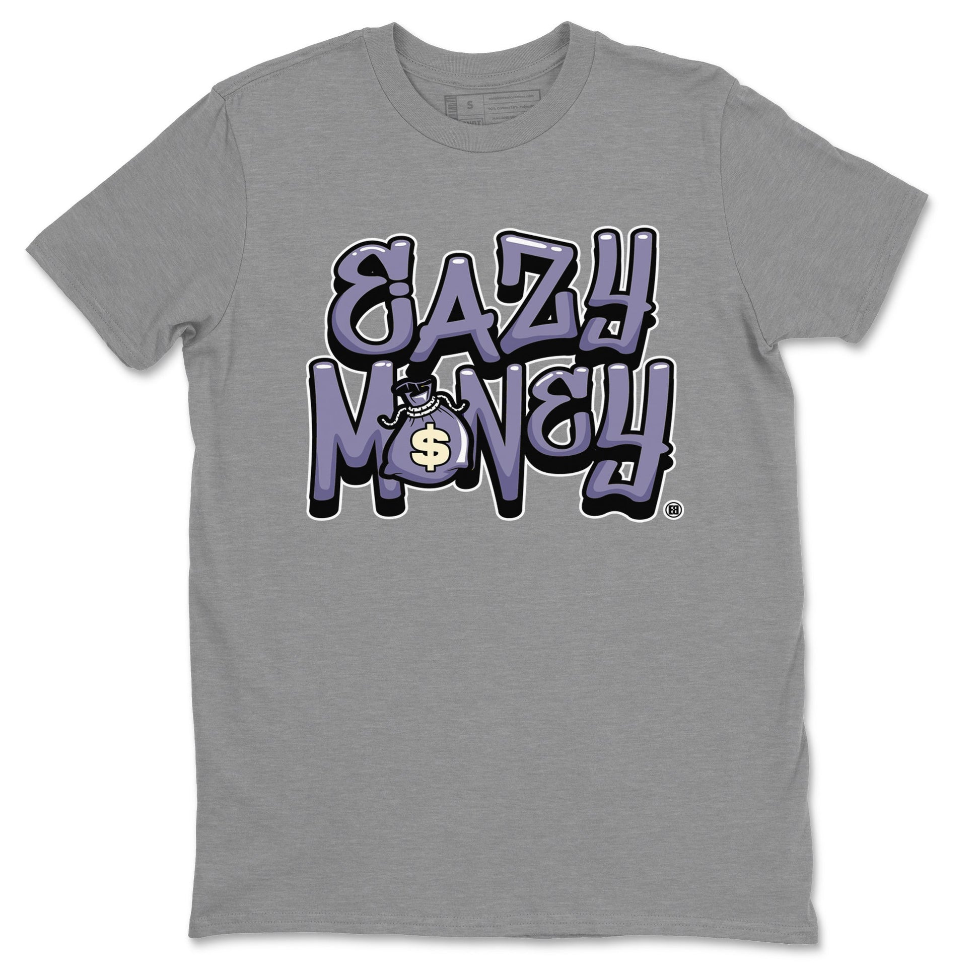 Air Jordan 5 Indigo Haze Sneaker Match Tees Easy Money 5s Indigo Haze Tee Sneaker Release Tees Unisex Shirts Heather Grey 2