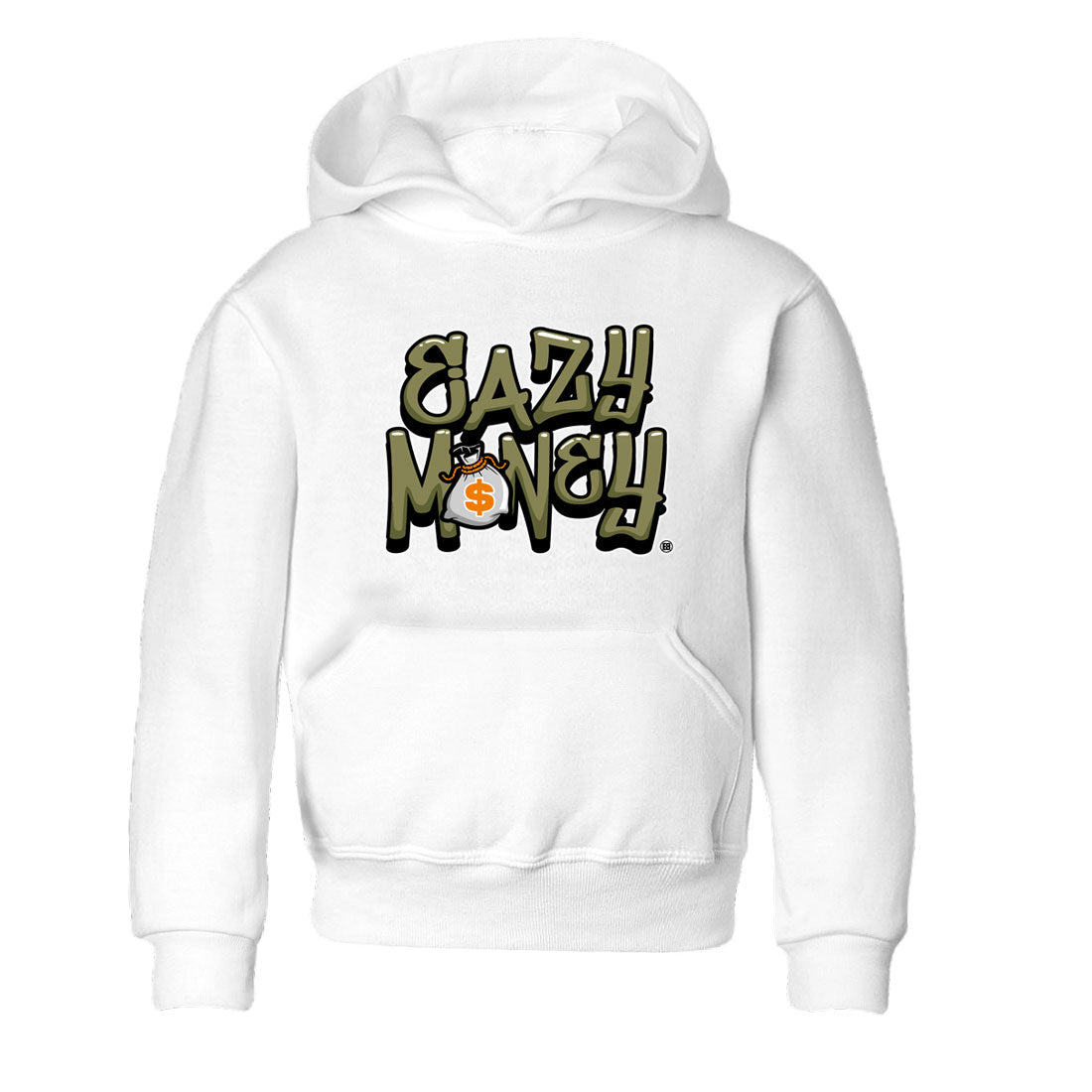 Air Jordan 5 Olive shirt to match jordans Easy Money sneaker match tee AJ5 Olive SNRT Sneaker Tees baby toddler White 2 cotton Shirt