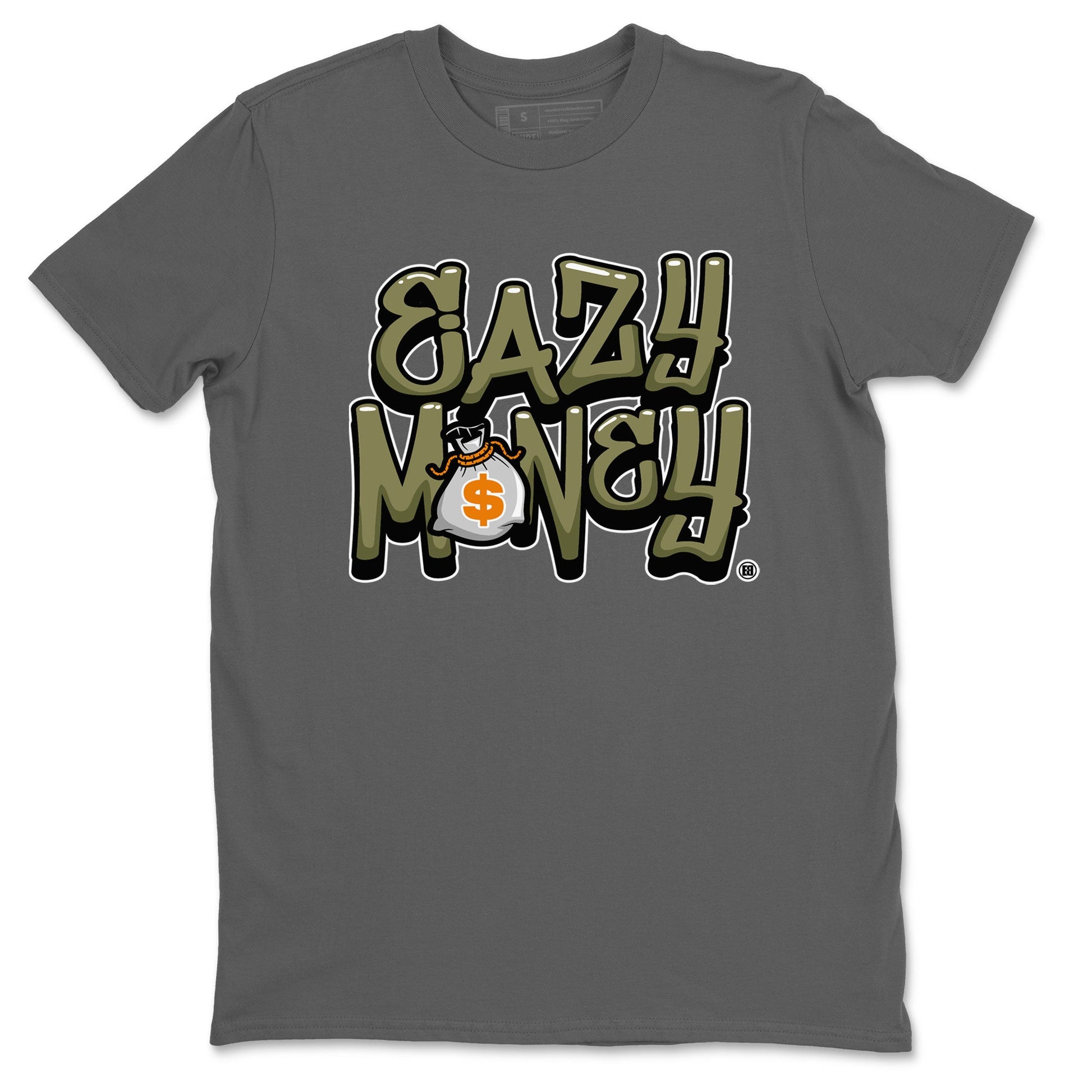 Air Jordan 5 Olive shirt to match jordans Easy Money sneaker match tee AJ5 Olive SNRT Sneaker Tees unisex cotton Cool Grey 2 crew neck shirt