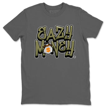 Air Jordan 5 Olive shirt to match jordans Easy Money sneaker match tee AJ5 Olive SNRT Sneaker Tees unisex cotton Cool Grey 2 crew neck shirt