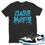 Jordan 1 Powder Blue Sneaker Match Tees Easy Money Sneaker Tees Jordan 1 Powder Blue Sneaker Release Tees Unisex Shirts