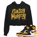 Jordan 1 Yellow Toe Sneaker Match Tees Easy Money Sneaker Tees Jordan 1 Yellow Toe Sneaker Release Tees Women's Shirts