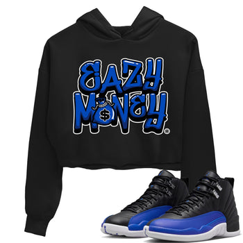 Jordan 12 Hyper Royal Sneaker Match Tees Easy Money Sneaker Tees Jordan 12 Hyper Royal Sneaker Release Tees Women's Shirts