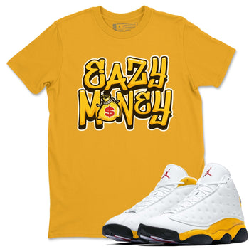 Jordan 13 Del Sol Sneaker Match Tees Easy Money Sneaker Tees Jordan 13 Del Sol Sneaker Release Tees Unisex Shirts