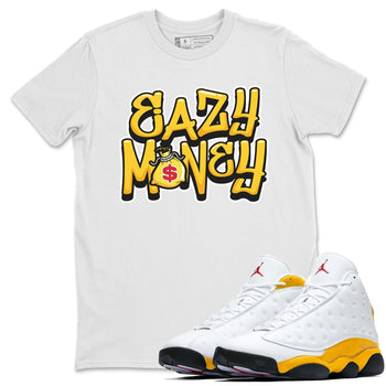 Jordan 13 Del Sol Sneaker Match Tees Easy Money Sneaker Tees Jordan 13 Del Sol Sneaker Release Tees Unisex Shirts