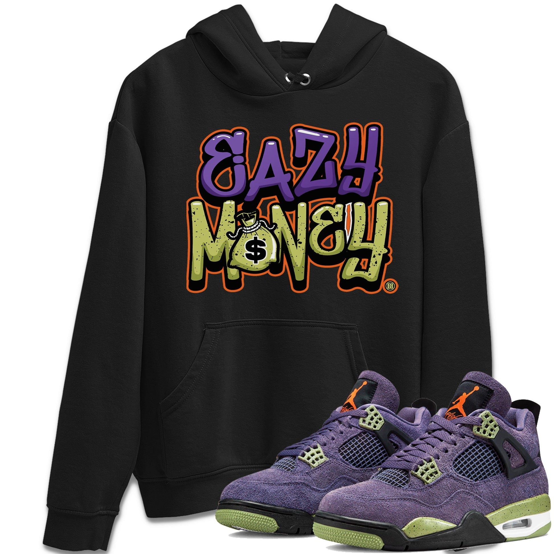 Jordan 4 Canyon Purple Sneaker Match Tees Easy Money Sneaker Tees Jordan 4 Canyon Purple Sneaker Release Tees Unisex Shirts