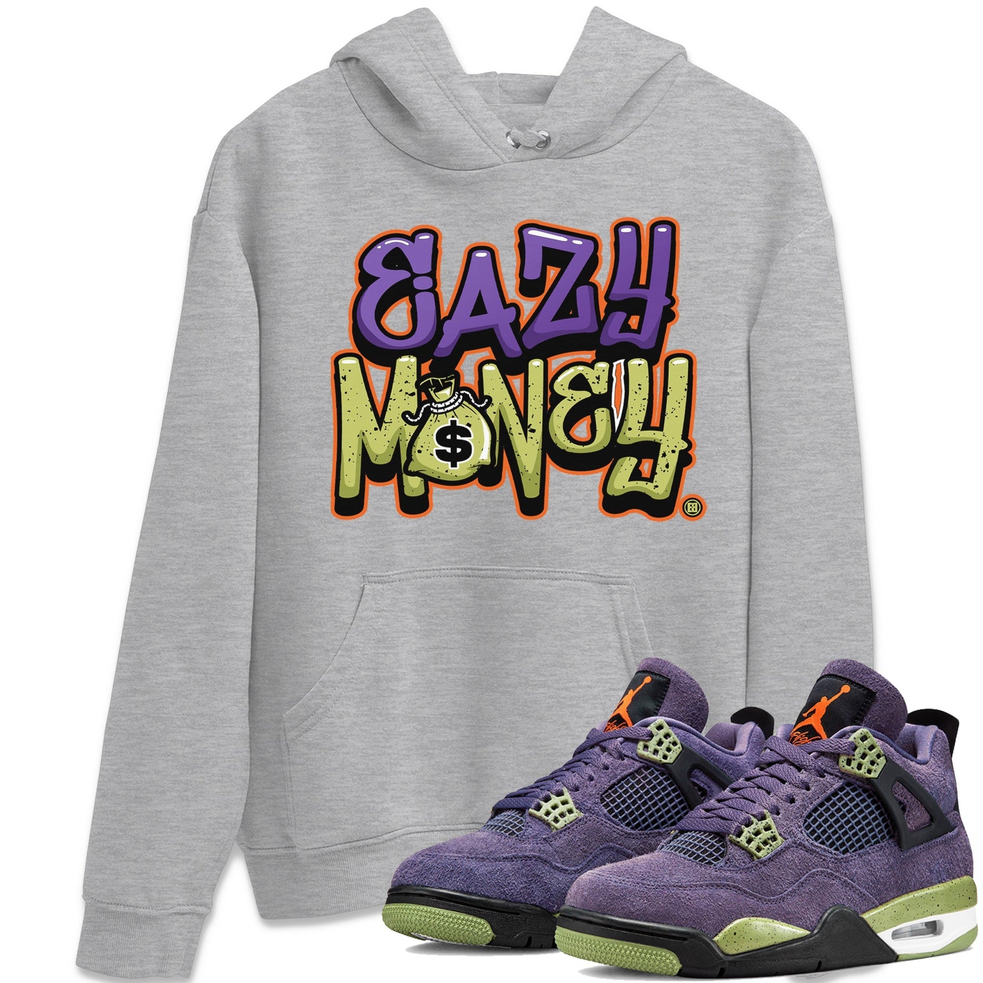 Jordan 4 Canyon Purple Sneaker Match Tees Easy Money Sneaker Tees Jordan 4 Canyon Purple Sneaker Release Tees Unisex Shirts