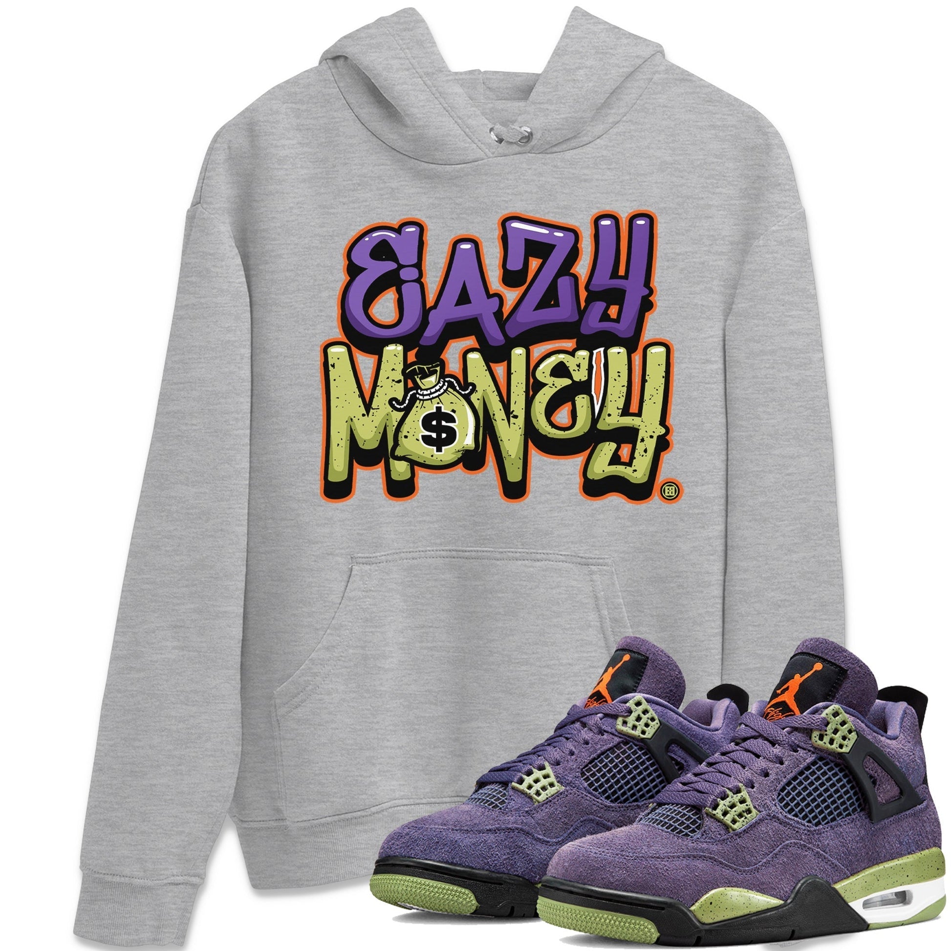 Jordan 4 Canyon Purple Sneaker Match Tees Easy Money Sneaker Tees Jordan 4 Canyon Purple Sneaker Release Tees Unisex Shirts