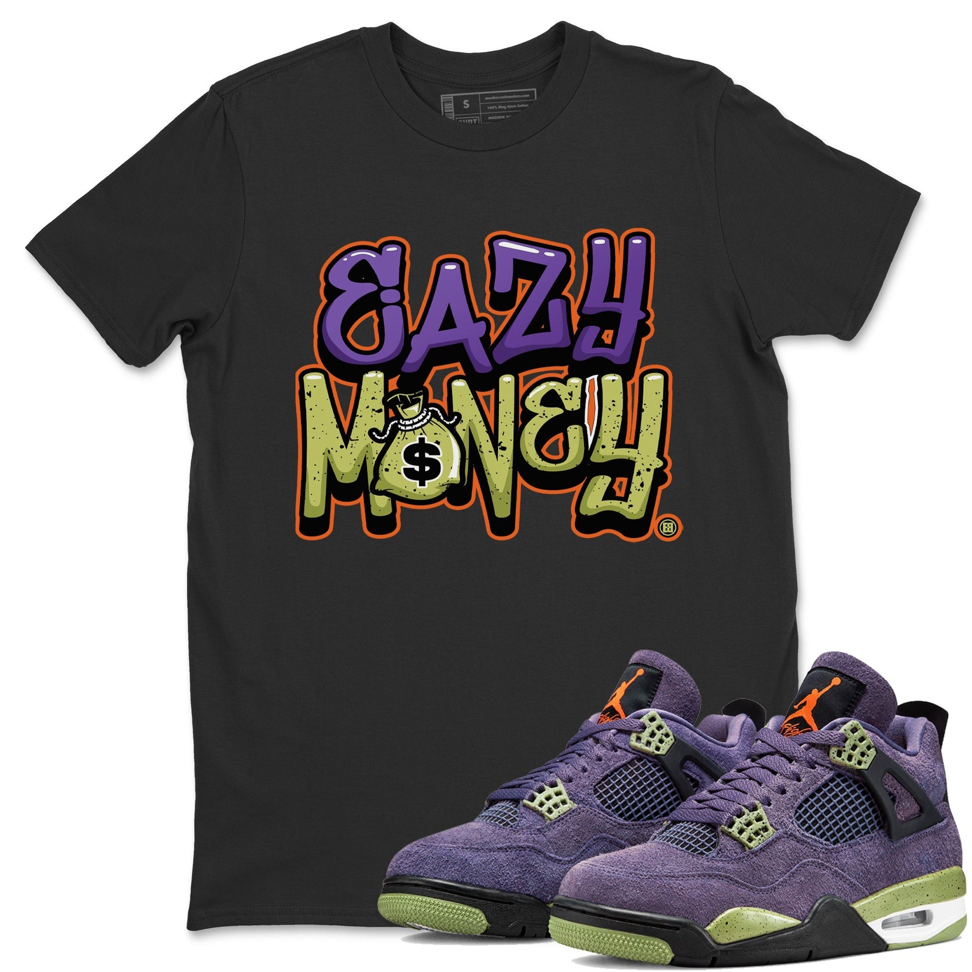 Jordan 4 Canyon Purple Sneaker Match Tees Easy Money Sneaker Tees Jordan 4 Canyon Purple Sneaker Release Tees Unisex Shirts