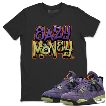 Jordan 4 Canyon Purple Sneaker Match Tees Easy Money Sneaker Tees Jordan 4 Canyon Purple Sneaker Release Tees Unisex Shirts