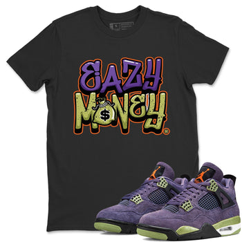 Jordan 4 Canyon Purple Sneaker Match Tees Easy Money Sneaker Tees Jordan 4 Canyon Purple Sneaker Release Tees Unisex Shirts