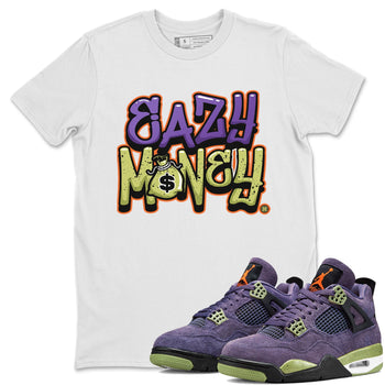 Jordan 4 Canyon Purple Sneaker Match Tees Easy Money Sneaker Tees Jordan 4 Canyon Purple Sneaker Release Tees Unisex Shirts