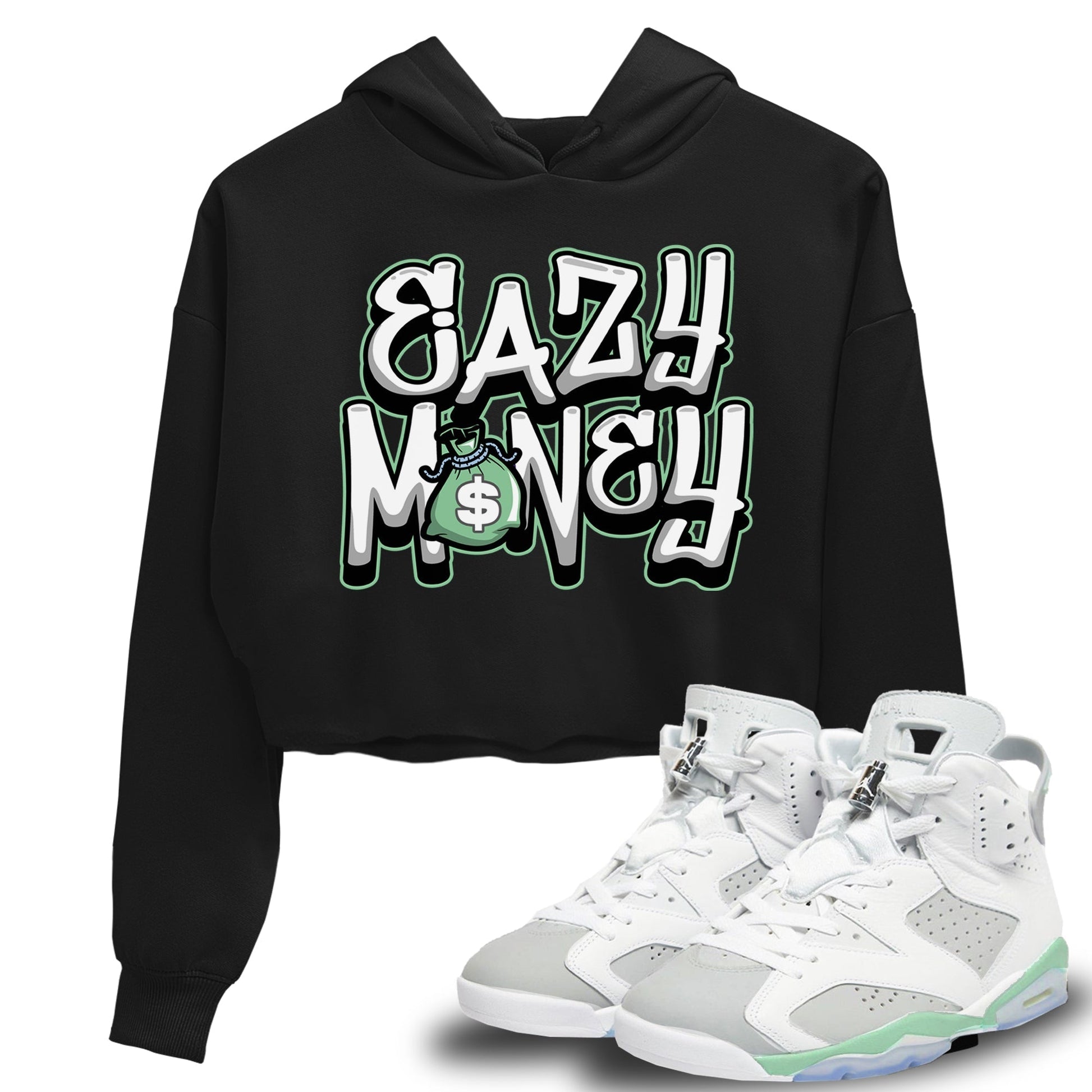 Jordan 6 Mint Foam Sneaker Match Tees Easy Money Sneaker Tees Jordan 6 Mint Foam Sneaker Release Tees Women's Shirts