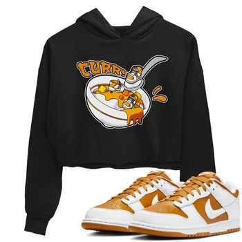 Dunk Dark Curry shirt to match jordans Eat Curry sneaker tees AJ1 Low Dark Curry SNRT Sneaker Release Tees Black 1 crop length shirt
