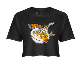 Dunk Dark Curry shirt to match jordans Eat Curry sneaker tees AJ1 Low Dark Curry SNRT Sneaker Release Tees Black 2 crop length shirt