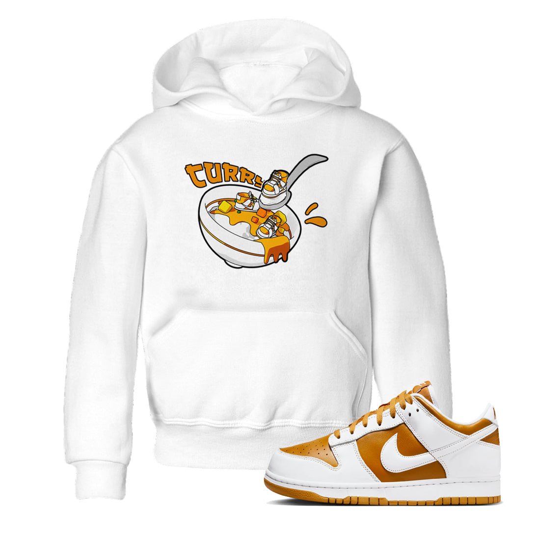 Dunk Dark Curry shirt to match jordans Eat Curry sneaker tees AJ1 Low Dark Curry SNRT sneaker release tees baby toddler White 1 cotton Shirt