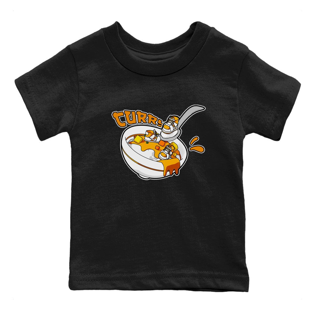 Dunk Dark Curry shirt to match jordans Eat Curry sneaker tees AJ1 Low Dark Curry SNRT sneaker release tees baby toddler Black 2 cotton Shirt