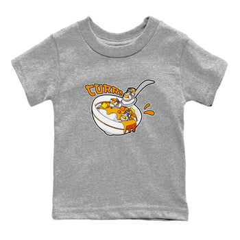 Dunk Dark Curry shirt to match jordans Eat Curry sneaker tees AJ1 Low Dark Curry SNRT sneaker release tees baby toddler Heather Grey 2 cotton Shirt