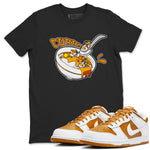 Dunk Dark Curry shirt to match jordans Eat Curry sneaker tees AJ1 Low Dark Curry SNRT Sneaker Release Tees unisex cotton Black 1 crew neck shirt