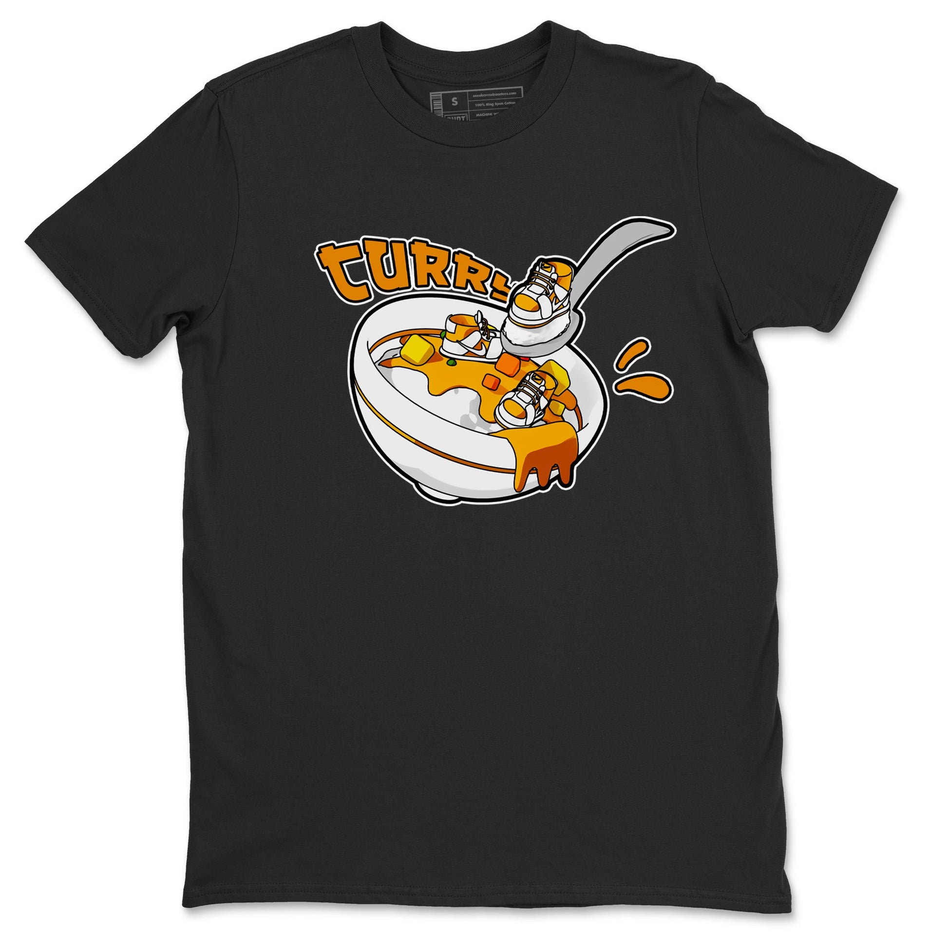 Dunk Dark Curry shirt to match jordans Eat Curry sneaker tees AJ1 Low Dark Curry SNRT Sneaker Release Tees unisex cotton Black 2 crew neck shirt