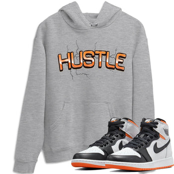 Jordan 1 Electro Orange Sneaker Match Tees Electric Hustle Sneaker Tees Jordan 1 Electro Orange Sneaker Release Tees Unisex Shirts