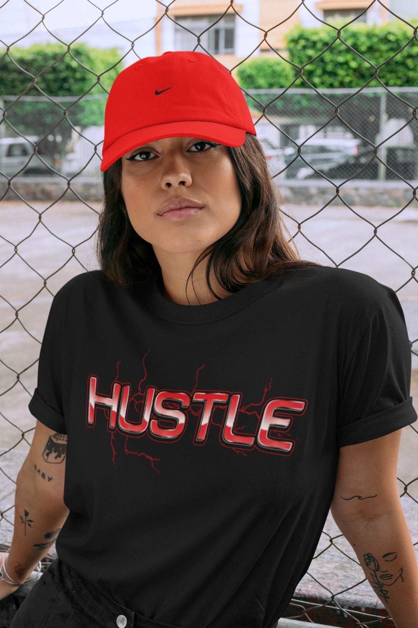 Jordan 4 Red Thunder Sneaker Match Tees Electric Hustle Sneaker Tees Jordan 4 Red Thunder Sneaker Release Tees Unisex Shirts
