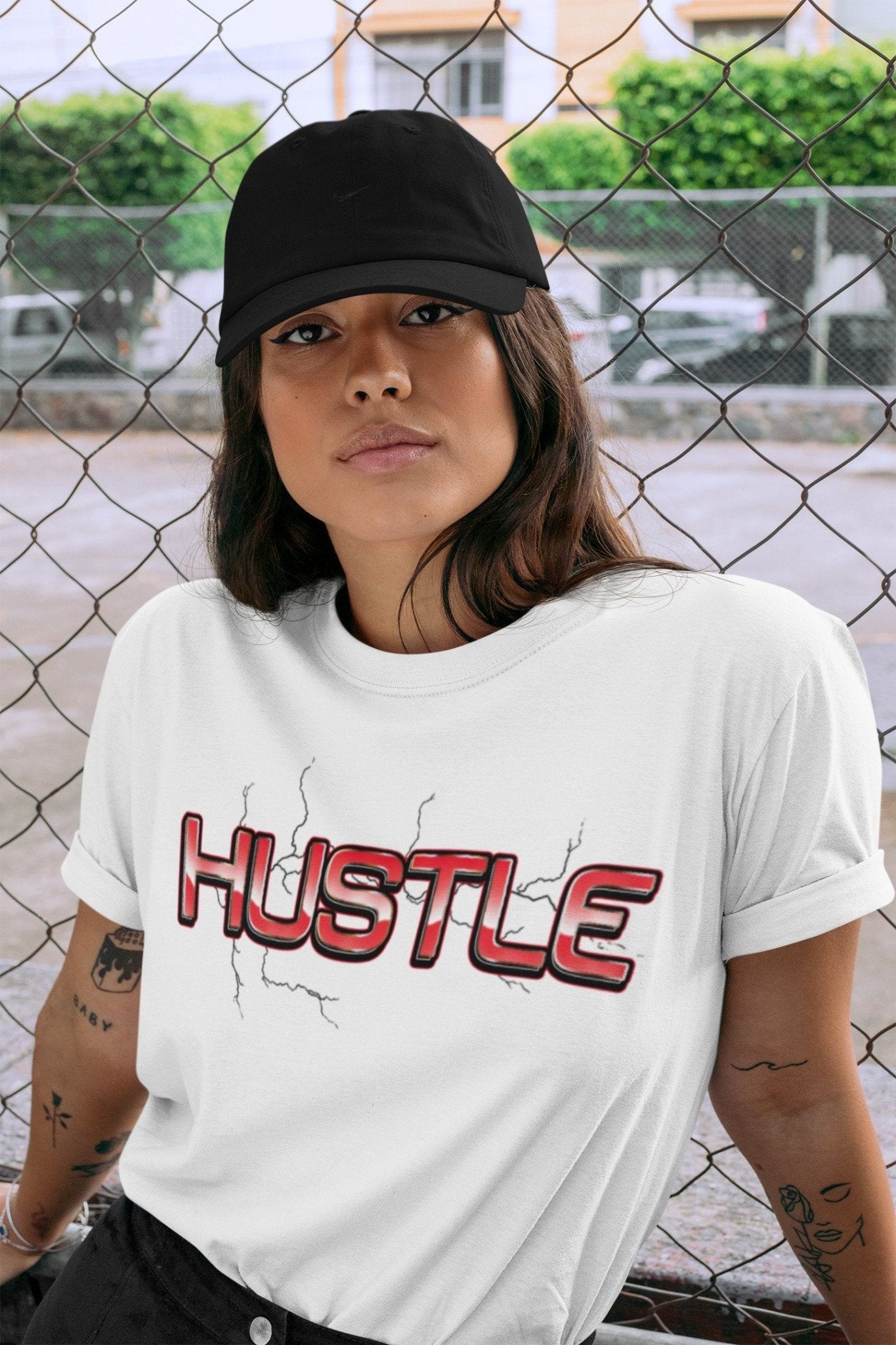 Jordan 4 Red Thunder Sneaker Match Tees Electric Hustle Sneaker Tees Jordan 4 Red Thunder Sneaker Release Tees Unisex Shirts