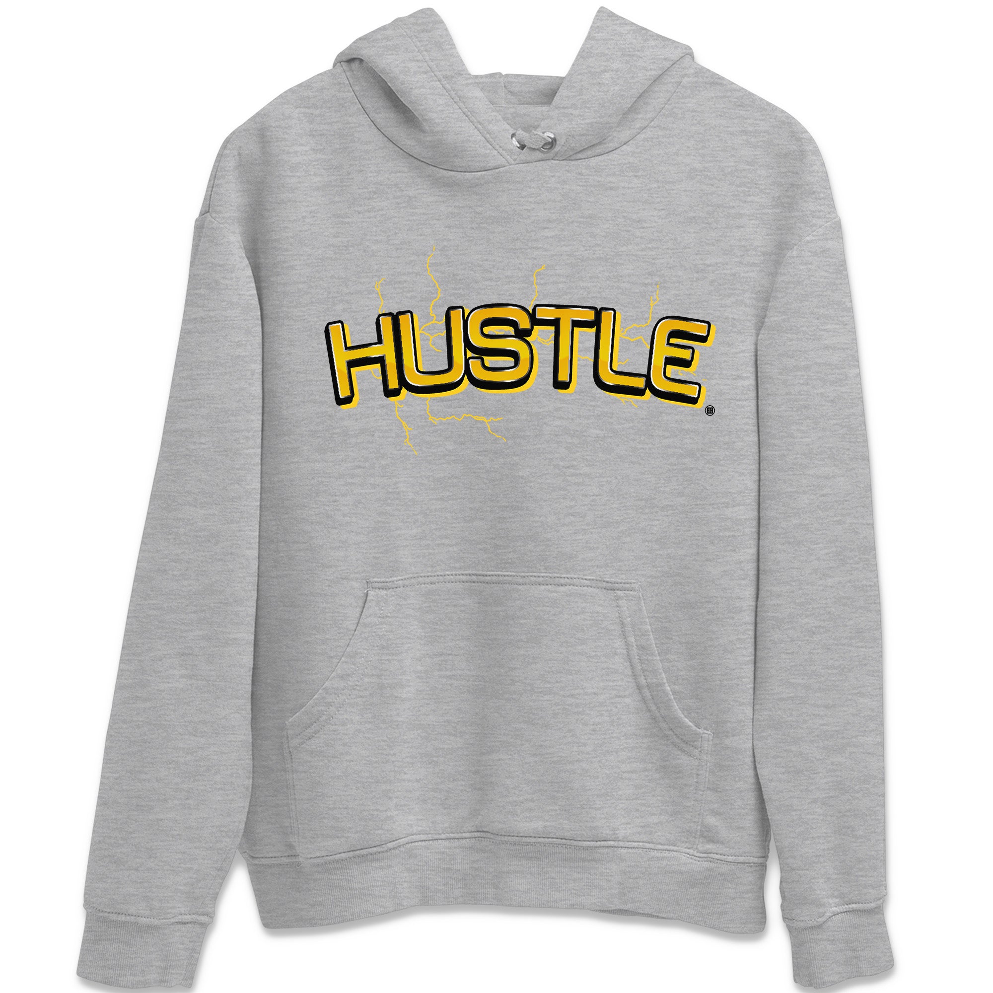 Air Jordan 4 Thunder Sneaker Match Tees Electric Hustle Sneaker Tees Air Jordan 4 Retro Thunder Sneaker Release Tees Unisex Shirts Heather Grey 2