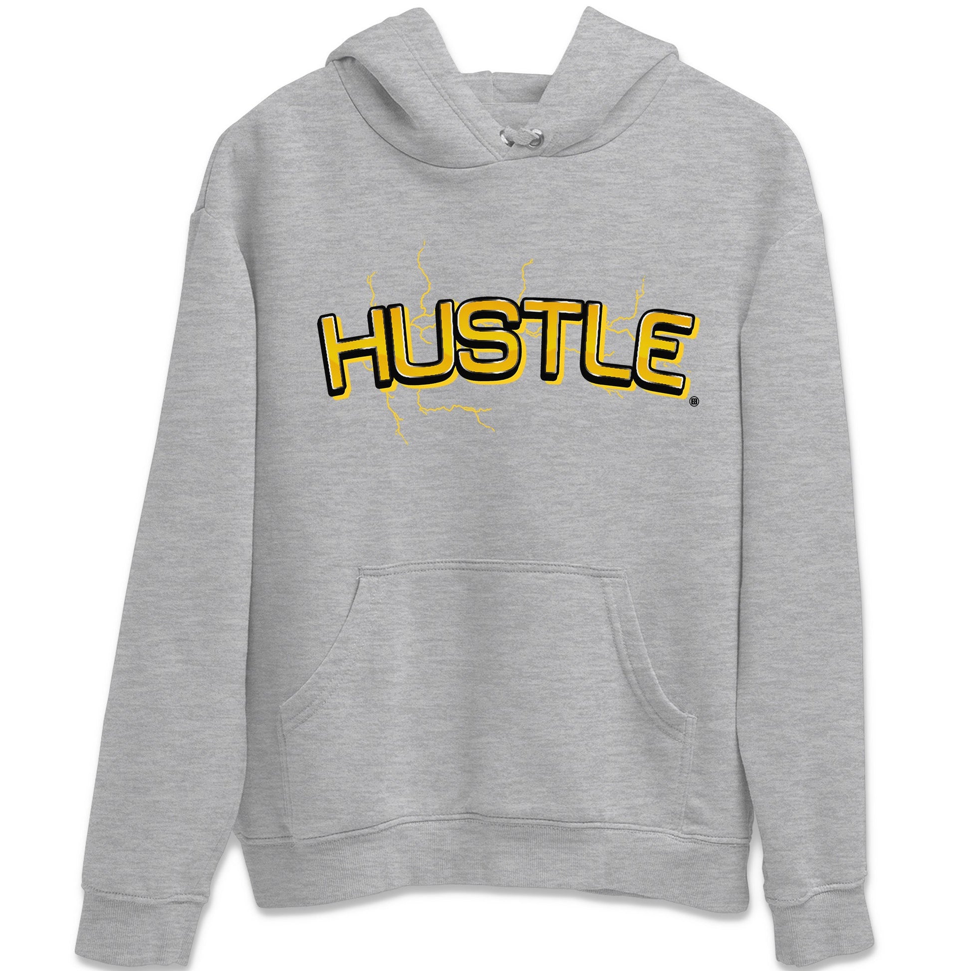 Air Jordan 4 Thunder Sneaker Match Tees Electric Hustle Sneaker Tees Air Jordan 4 Retro Thunder Sneaker Release Tees Unisex Shirts Heather Grey 2