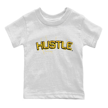 Air Jordan 4 Thunder Sneaker Match Tees Electric Hustle Sneaker Tees Air Jordan 4 Retro Thunder Sneaker Release Tees Kids Shirts White 2