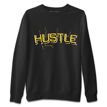 Air Jordan 4 Thunder Sneaker Match Tees Electric Hustle Sneaker Tees Air Jordan 4 Retro Thunder Sneaker Release Tees Unisex Shirts Black 2