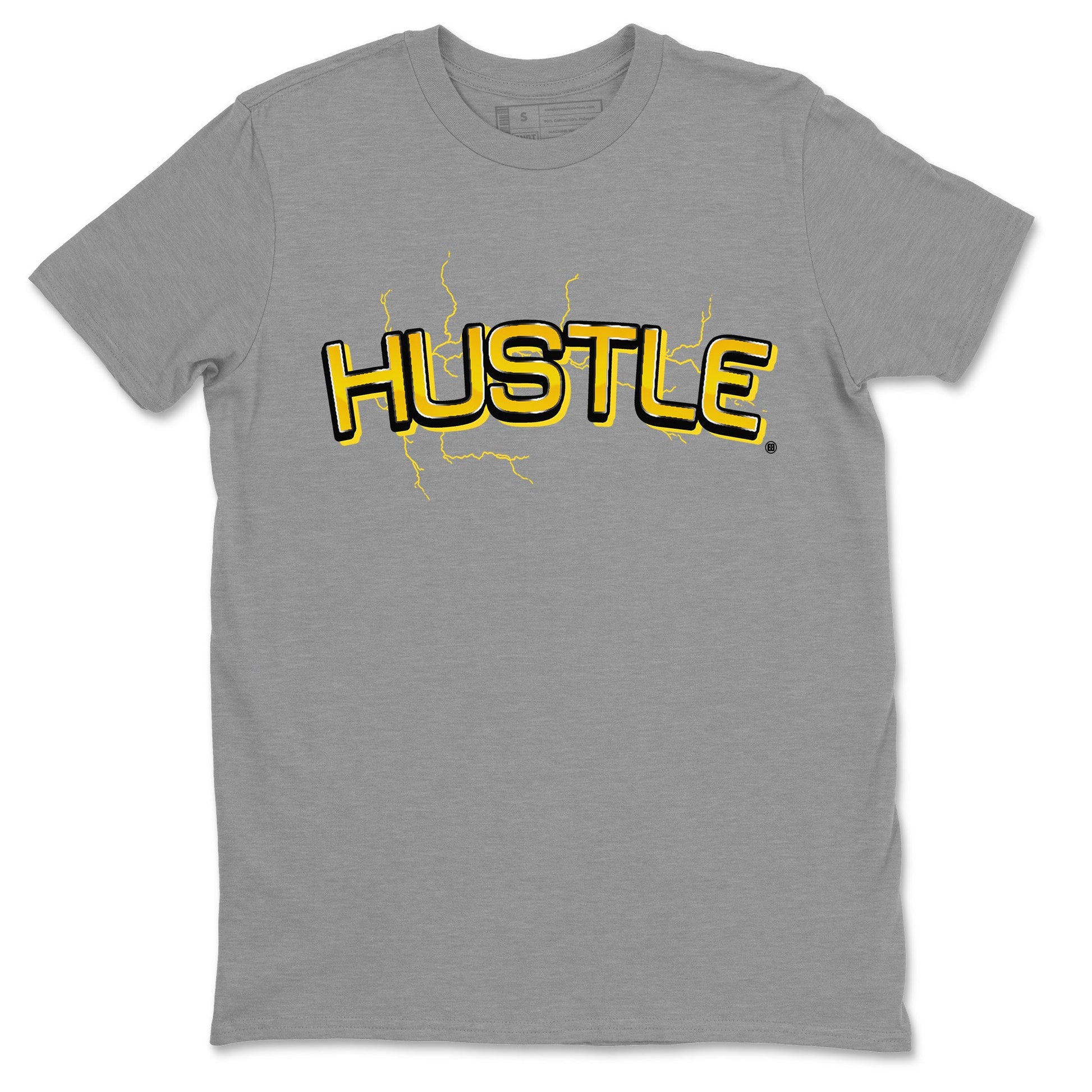 Air Jordan 4 Thunder Sneaker Match Tees Electric Hustle Sneaker Tees Air Jordan 4 Retro Thunder Sneaker Release Tees Unisex Shirts Heather Grey 2