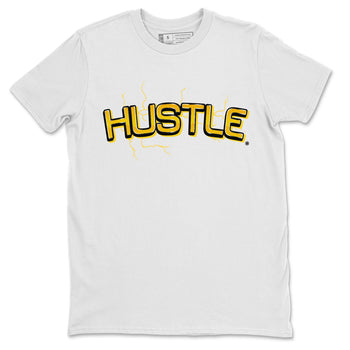 Air Jordan 4 Thunder Sneaker Match Tees Electric Hustle Sneaker Tees Air Jordan 4 Retro Thunder Sneaker Release Tees Unisex Shirts White 2
