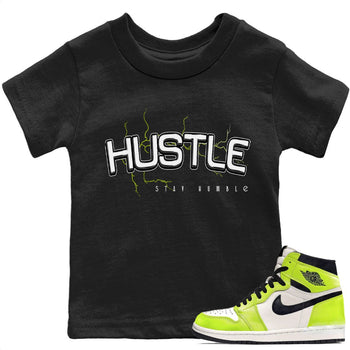 Jordan 1 Visionaire Sneaker Match Tees Electric Hustle Sneaker Tees Jordan 1 Visionaire Sneaker Release Tees Kids Shirts