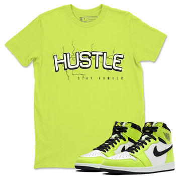 Jordan 1 Visionaire Sneaker Match Tees Electric Hustle Sneaker Tees Jordan 1 Visionaire Sneaker Release Tees Unisex Shirts