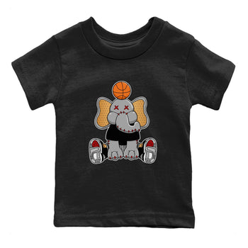 Jordan 3 Black Gold Sneaker Match Tees Elephant Doll Sneaker Tees Jordan 3 Black Gold Sneaker Release Tees Kids Shirts